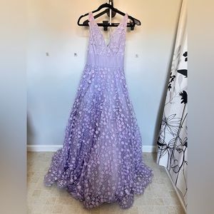 Floor length lilac ballgown/ prom dress